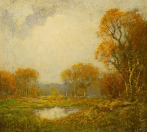 Autumn's Pond by Julian Onderdonk Oil Painting