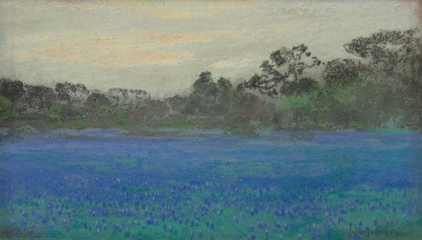 Bluebonnet Field  by Julian Onderdonk - Hand-Painted Oil Painting Reproduction