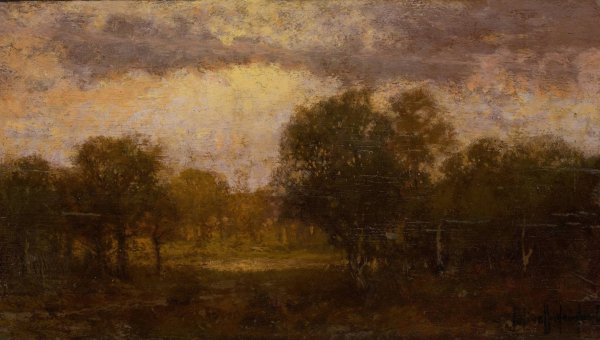 Landscape by Julian Onderdonk - Hand-Painted Oil Painting Reproduction