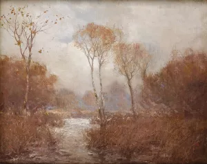October Landscape by Julian Onderdonk Oil Painting