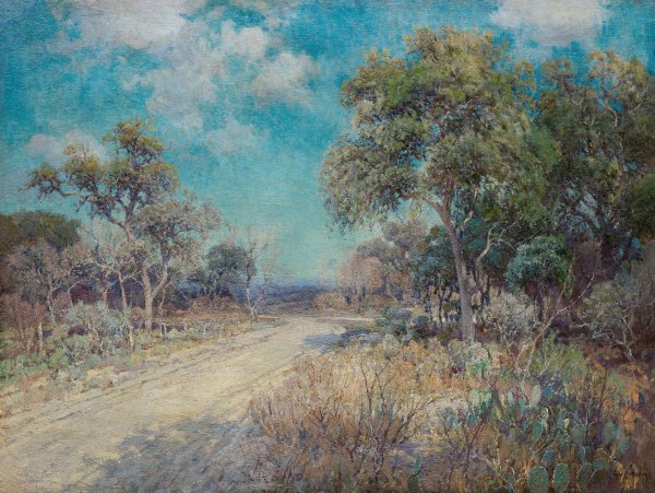 Road to the Hills  by Julian Onderdonk - Hand-Painted Oil Painting Reproduction