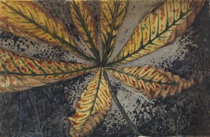 Kastanjeblad by Julie De Graag Oil Painting