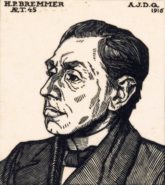 Main Product Photo of Portret van Hendricus Petrus Bremmer  Painting by Julie De Graag