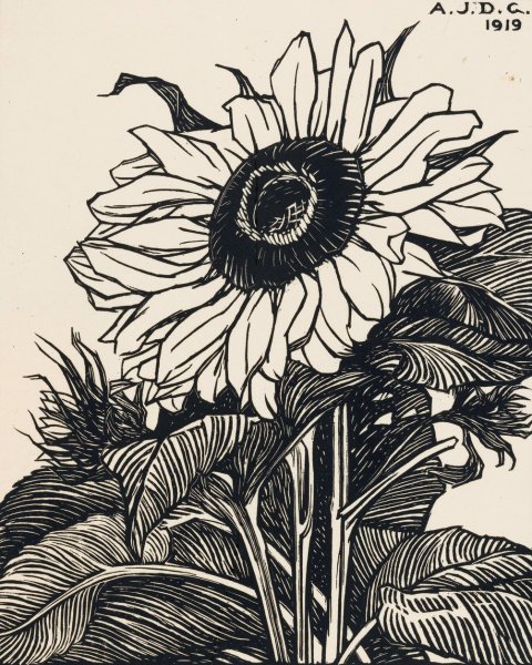 Main Product Photo of Zonnebloem  Painting by Julie De Graag