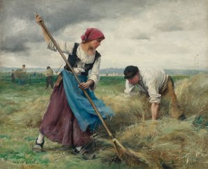 Harvesters by Julien Dupre Oil Painting