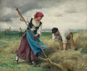 Harvesters by Julien Dupre Oil Painting