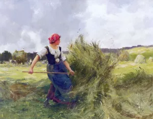 Haymaking painting by Julien Dupre