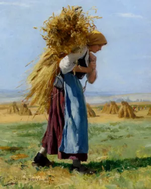 In The Fields by Julien Dupre Oil Painting