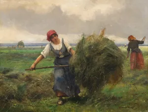 La Fenaison by Julien Dupre Oil Painting
