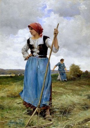 Le Repos by Julien Dupre Oil Painting