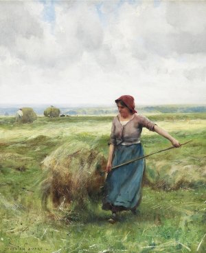 The Haymaker by Julien Dupre Oil Painting