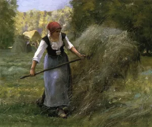 The Haymaker by Julien Dupre Oil Painting