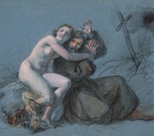 The Temptation of St. Anthony by Julien Leopold Boilly Oil Painting
