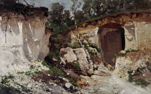 Chalk Hills by Julijs Feders Oil Painting