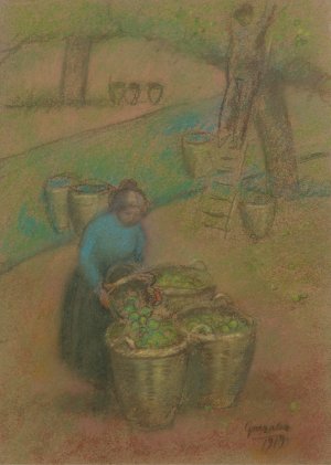 The Apple Basket by Julio Gonzalez Oil Painting