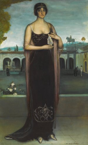 Adela Carbone, la Tanagra  by Julio Romero De Torres Oil Painting