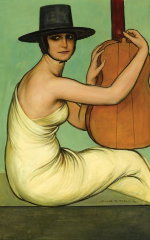 Dora La Cordobesa by Julio Romero De Torres Oil Painting