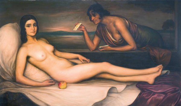 La Buenaventura by Julio Romero De Torres - Hand-Painted Oil Painting Reproduction