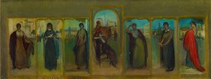 Sketch of the Poem of Cordoba by Julio Romero De Torres Oil Painting