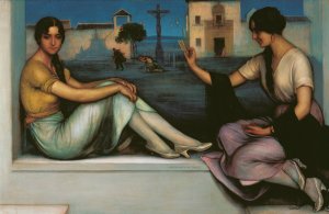 The Fortune-telling Oil painting by Julio Romero De Torres