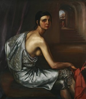 The Torero Girl by Julio Romero De Torres Oil Painting