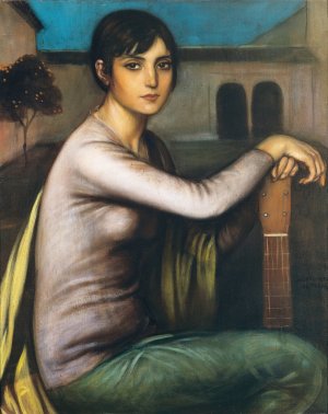 Tristeza Andaluza by Julio Romero De Torres Oil Painting