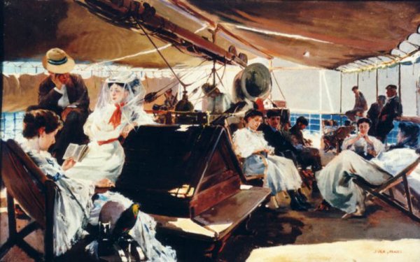 La Travesia by Julio Vila Prades - Hand-Painted Oil Painting Reproduction