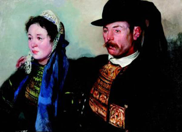 Main Product Photo of Tipos Regionales Painting by Julio Vila Prades