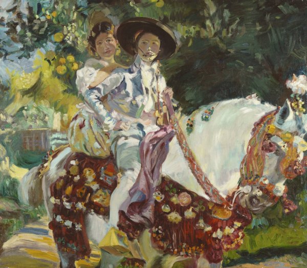 Valencians  by Julio Vila Y Prades - Hand-Painted Oil Painting Reproduction