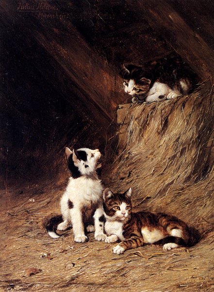 Main Product Photo of The Hayloft Painting by Julius Adam