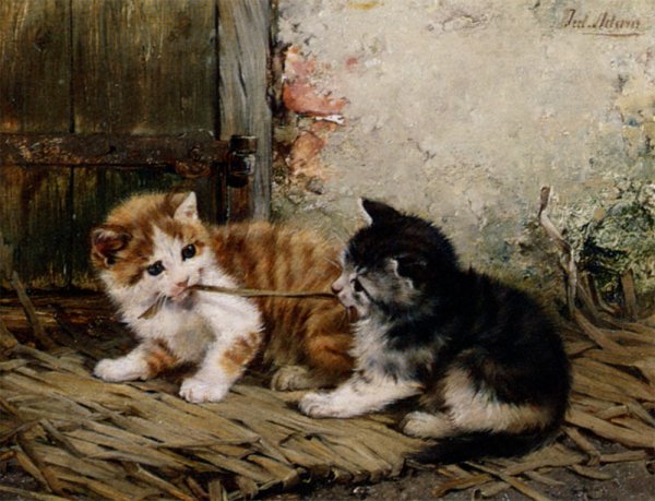 Main Product Photo of Tug of War Painting by Julius Adam