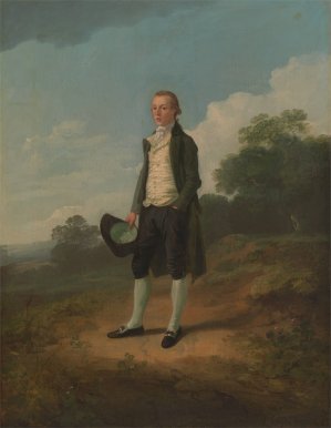 George Biggin by Julius Caesar Ibbetson Oil Painting