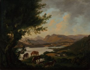 Lake Windermere by Julius Caesar Ibbetson Oil Painting