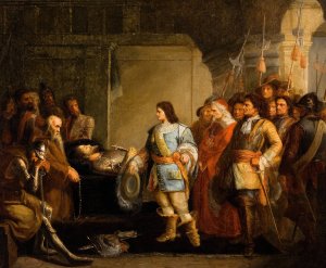 Death of the King by Julius Josephus Gaspard Starck Oil Painting