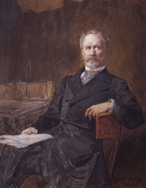 Portratt av Walter von Hallwyl by Julius Kronberg Oil Painting
