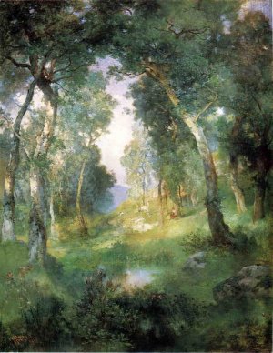 Forest Glade, Santa Barbara by Julius Leblanc Stewart Oil Painting