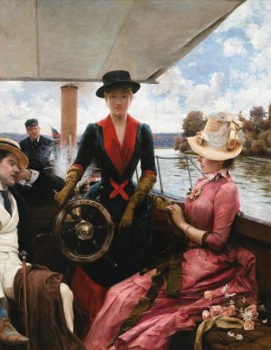 Full Speed by Julius Leblanc Stewart Oil Painting