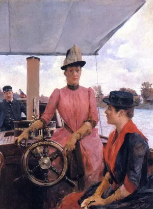 Full Speed by Julius Leblanc Stewart - Oil Painting Reproduction