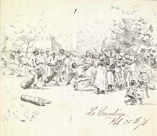 Main Product Photo of La Carolina Painting by Julius Leblanc Stewart