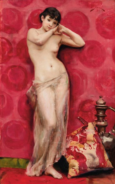 Main Product Photo of L'esclave  Painting by Julius Leblanc Stewart