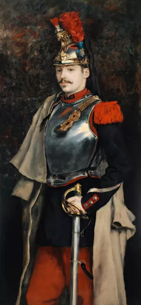 Portrait Of A Man, Presumed To Be Mr. Filleul-Brohy Oil painting by Julius Leblanc Stewart