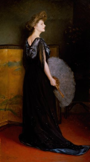 Portrait of Mrs. Francis Stanton Blake by Julius Leblanc Stewart Oil Painting