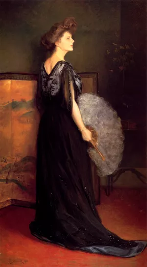 Portrait Of Mrs. Francis Stanton Blake painting by Julius Leblanc Stewart