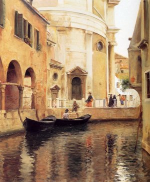 Rio della Maddalena by Julius Leblanc Stewart Oil Painting