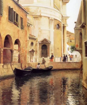 Rio della Maddalena by Julius Leblanc Stewart - Oil Painting Reproduction