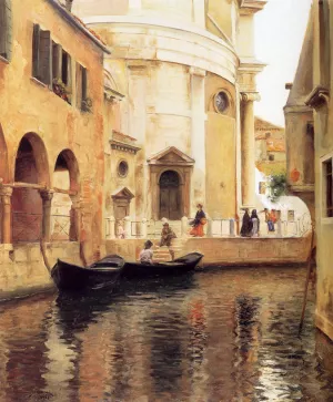 Rio della Maddalena Oil painting by Julius Leblanc Stewart