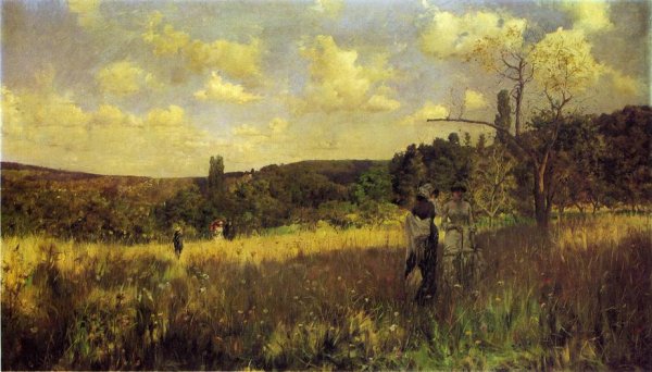 Main Product Photo of Summer's Promenade Painting by Julius Leblanc Stewart