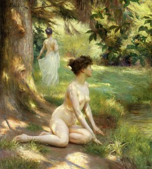 Sunlight by Julius Leblanc Stewart Oil Painting