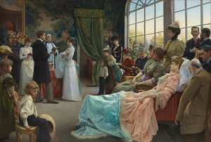 The Baptism by Julius Leblanc Stewart Oil Painting