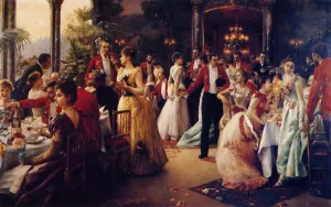 The Hunt Supper painting by Julius Leblanc Stewart